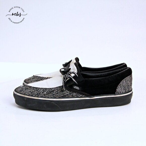Vans Nightmare Before Christmas Jack Skellington‎ Slip Ons Black White Men 10 main image 4